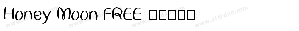 Honey Moon FREE字体转换